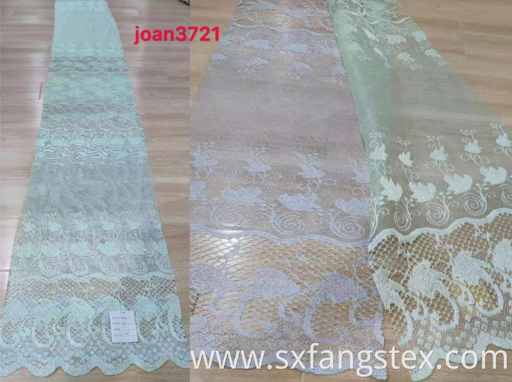 Shaoxing Cheap Lace Warp Mesh Knitting Curtain Fabric 3